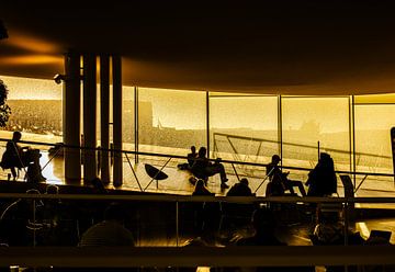Bibliotheek zonsondergang van Brave Toaster Photos