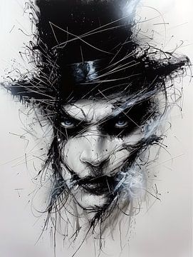 Der Mann mit dem Zylinder - moderne Kunst von Shine by Nous