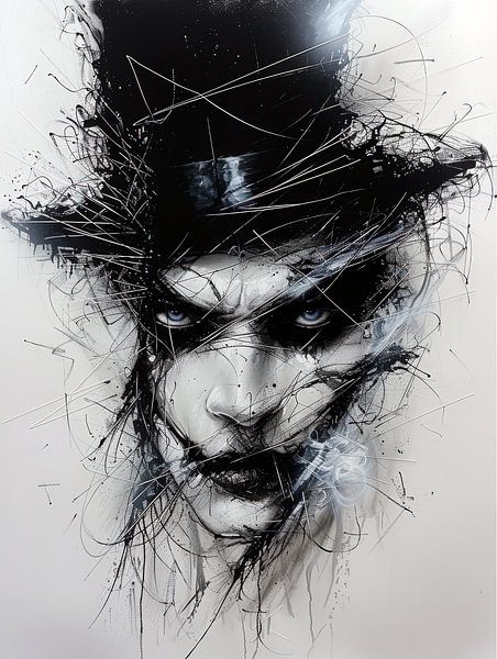 Der Mann mit dem Zylinder - moderne Kunst von Shine by Nous