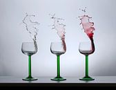 Tripple wine glasses van Theo Mulder thumbnail