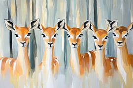 Gazelles by Eye catching paintings