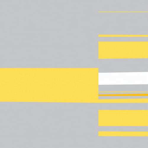 Mozaïek Single 1 | Geel, Grijs, Oranje Kleurvlakken