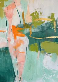 Modernes abstraktes Gemälde mit Gold von Blickfänger Gemälde