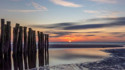Sonnenuntergang Opal Küste Wissant