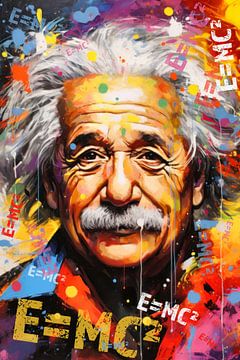 Albert Einstein Pop Art van ARTemberaubend