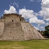Hoofdtempel van de Maya's in Uxmal, Mexico. van Erik de Rijk