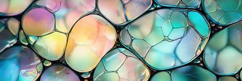 Iriserende zeepbelstructuur