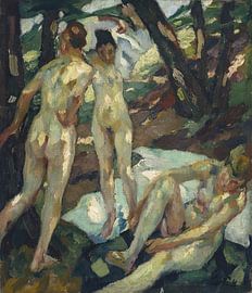 Leo Putz - The Bathers (Hartmannsberg) (1911) by Peter Balan