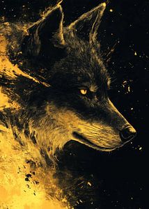 Wolf Tier Kunst