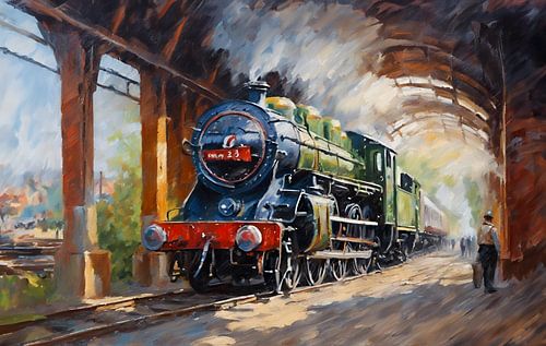 Steam locomotive by Kees van den Burg