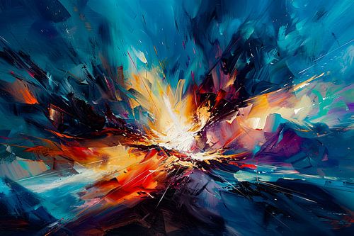 abstract digitaal schilderij