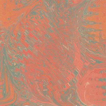 70s abstract retro style pattern in orange and gray