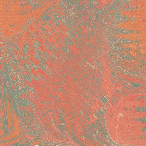 70s abstract patroon in retrostijl in oranje en grijs