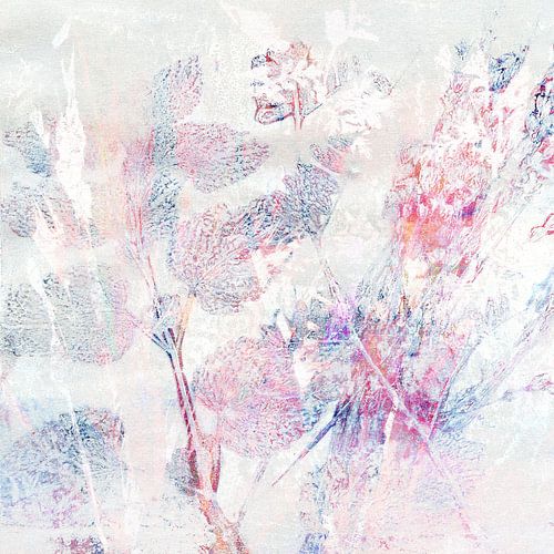 Forêt de feuilles au pastel