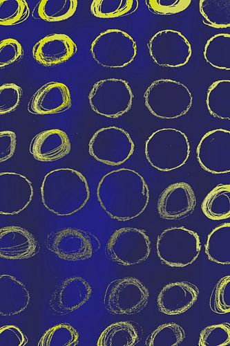 Modern, Abstract Digitaal Kunstwerk Cirkels