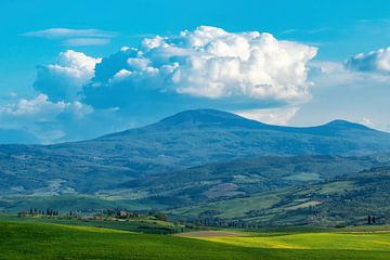 Val d' Orcia in late afternoon by Ilya Korzelius
