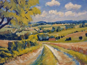 Landweg naar Mechelen van Nop Briex