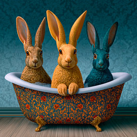 The Three Rabbits by Harry Hadders Design