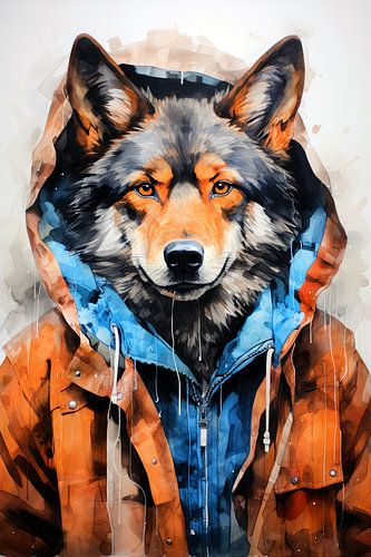 Loup art animalier #wolf