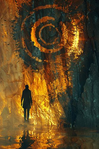 Mysterieuze figuur ontmoet gouden spiraal