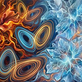 Dance of Fire and Ice by Retrotimes