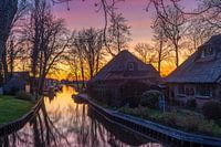 Giethoorn at sunset