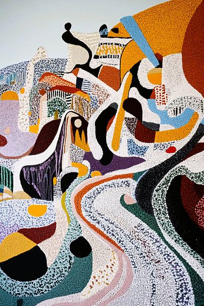 Composition d'art abstrait coloré par Art & Soul Creations