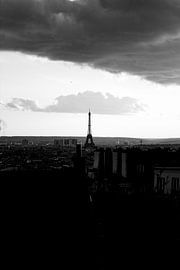 A monochromatic muse: Paris whispering through the shadows. by Mohit Hambiria