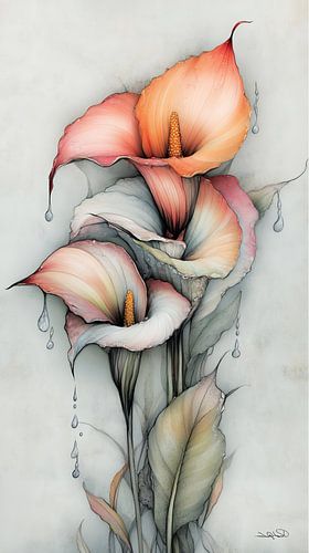 aquarelle de fleurs