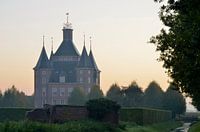 Kasteel Heemstede bij zonsopkomst, Houten, Nederland