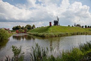 Forteresse autour du vieux village de Bourtagne aux Pays-Bas