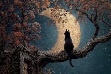 Die Wächterin der Nebelnacht – Mondsichel-Glow von Erika Kaisersot