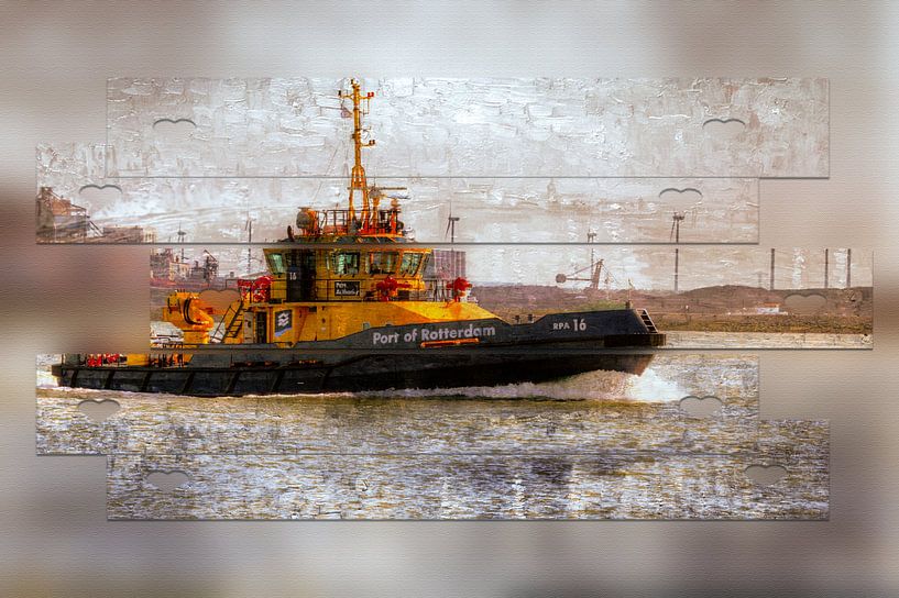 Patrol vessel by Carla van Zomeren