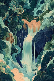 Canyon Waterfall by Adalberto Sorrentino