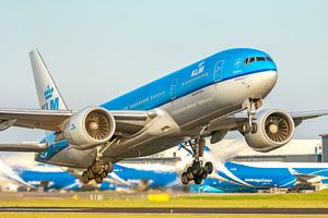 KLM Boeing777 Takeoff schiphol by Arthur Bruinen