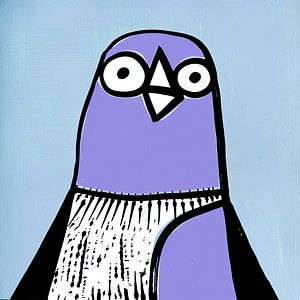 Gefiederter Freund in Blau