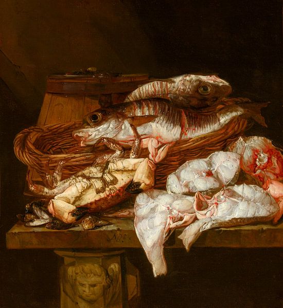 Still life with sea banquet, Abraham van Beyeren by Masterful Masters