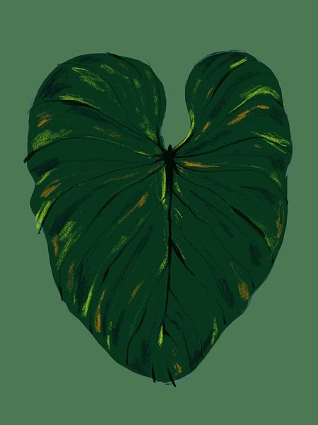 Philodendron Gloriosum Vert par Francesco Gulina