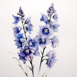 Blühender Rittersporn von Lauri Creates