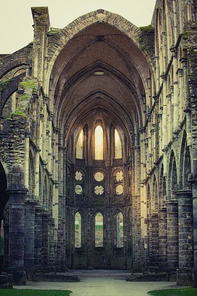Sunlight through Villers Abbey by An Rogier
