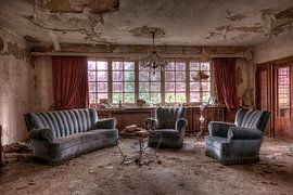 Urbex - Blue sofa by Urbex & Preciousdecay by Sandra