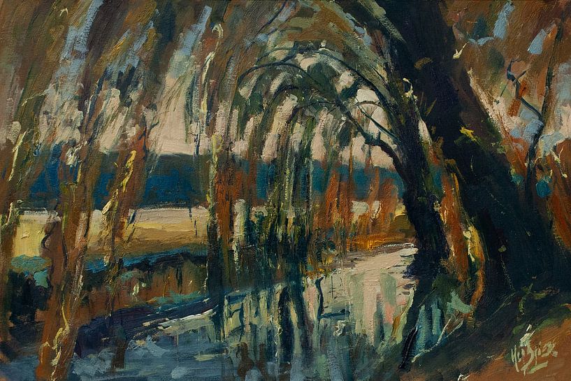 Willows along the Geul by Nop Briex
