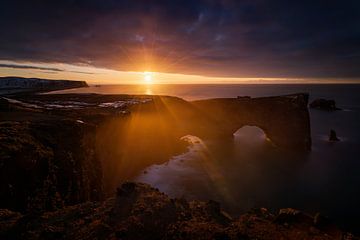 Sunrise over Dyrholaey