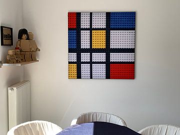 Klantfoto: Lego Mondriaan kunstwerk van Marco van den Arend