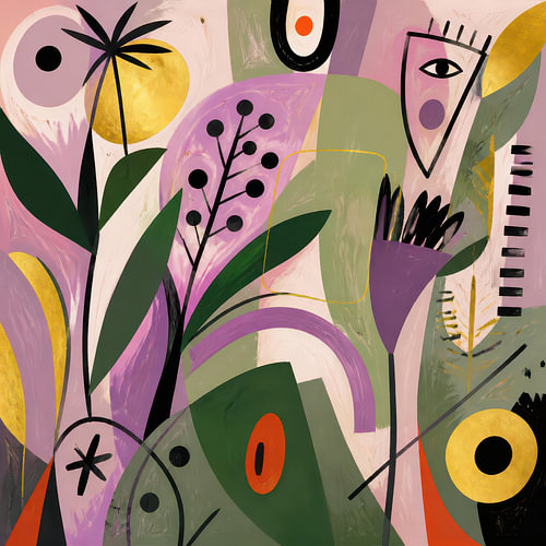 Ethnique abstrait sur Kay Weber
