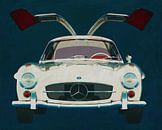 Mercedes 300SL Gullwings 1964 deuren openen van Jan Keteleer thumbnail