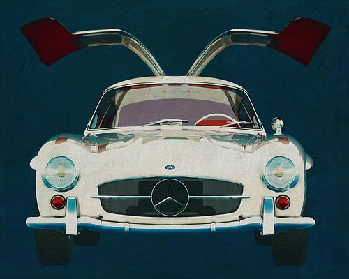Mercedes 300SL Gullwings 1964 deuren openen