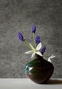 Still life with grape Hyacinth by Corinne Welp thumbnail