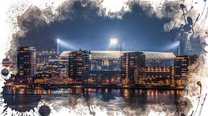 Feijenoord ART Rotterdam Stadion "De Kuip" Luftbild