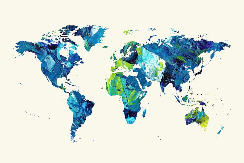 Wereldkaart van Poster Art Shop